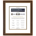 Illuminated Award in Classic Collection Walnut/ Gold/ Ivory & Gold /17"x20"